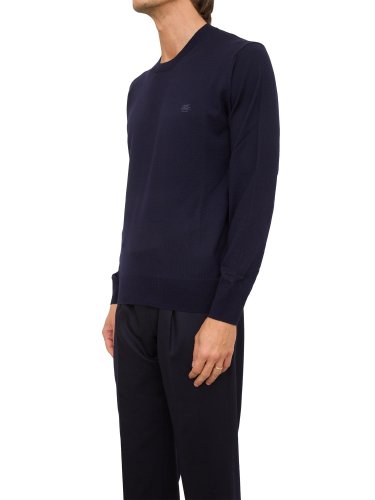 Мужской свитер ETRO MW KNITTED C-NECK BLU
