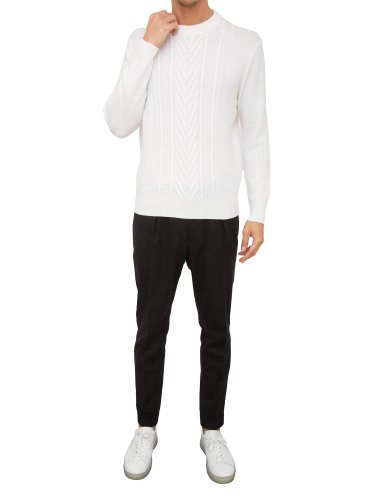 Чоловічий светр PAOLO PECORA Maglia Girocollo BIANCO