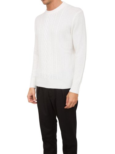 Чоловічий светр PAOLO PECORA Maglia Girocollo BIANCO
