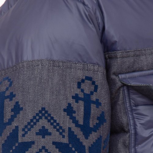 Чоловіча куртка ETRO GIUBBOTTO PIUMINO C/CAPPUCCIO BLU