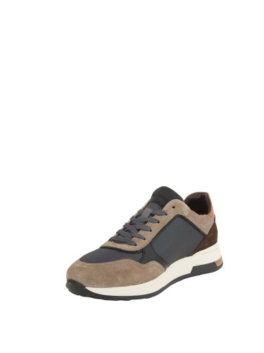 Мужские кроссовки LA MARTINA SCARPA UOMO CAMOSCIO - TEX FABRIC BEIGE