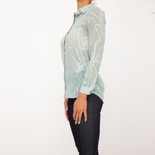 Женская рубашка с длинным рукавом ARMANI EXCHANGE SHIRT VERDE ACQUA
