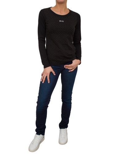 Женская футболка LIU JO T-SHIRT NERO