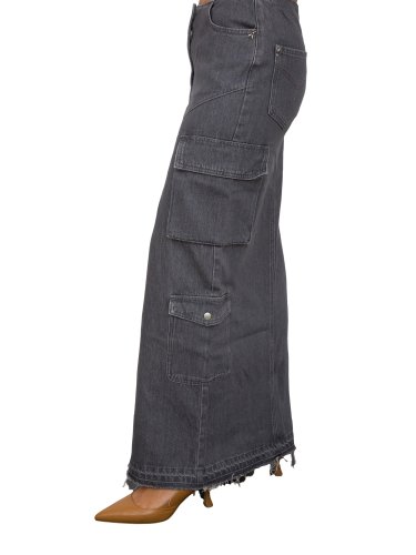 Длинная юбка PATRIZIA PEPE GONNA/SKIRT GRIGIO