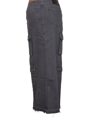 Длинная юбка PATRIZIA PEPE GONNA/SKIRT GRIGIO