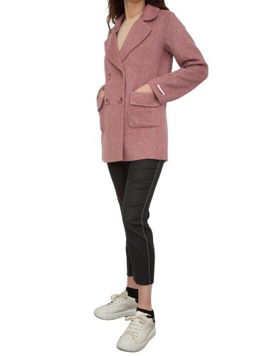 Женское пальто NENETTE CAPPOTTO CORTO DOPPIOPETTO TESSUTO DOUBLE PELOSINO ROSA