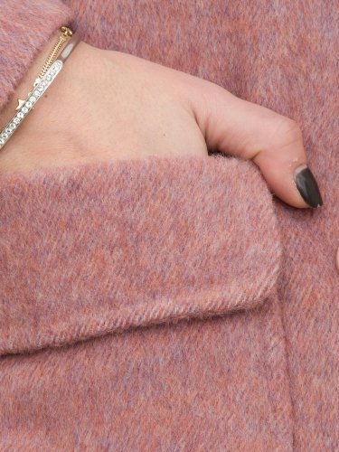 Женское пальто NENETTE CAPPOTTO CORTO DOPPIOPETTO TESSUTO DOUBLE PELOSINO ROSA