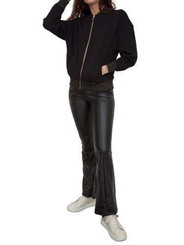 Женская куртка FRACOMINA OVERSIZE BOMBER BLACK NERO