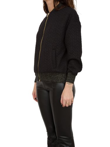 Женская куртка FRACOMINA OVERSIZE BOMBER BLACK NERO