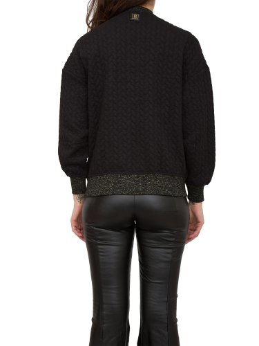 Женская куртка FRACOMINA OVERSIZE BOMBER BLACK NERO
