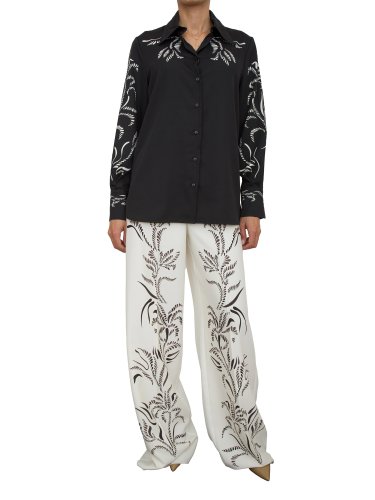 Женская рубашка с длинным рукавом MARELLA Shirt NERO