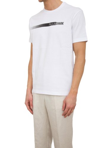 Чоловіча футболка PAUL&SHARK T-SHIRT COTONE BIANCO