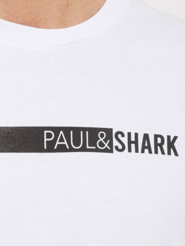 Чоловіча футболка PAUL&SHARK T-SHIRT COTONE BIANCO