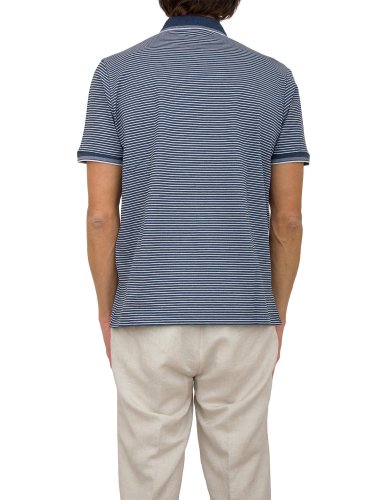 Мужское поло PAUL&SHARK POLO BOTTONI COTONE BLU