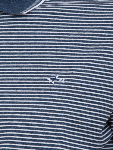 Мужское поло PAUL&SHARK POLO BOTTONI COTONE BLU