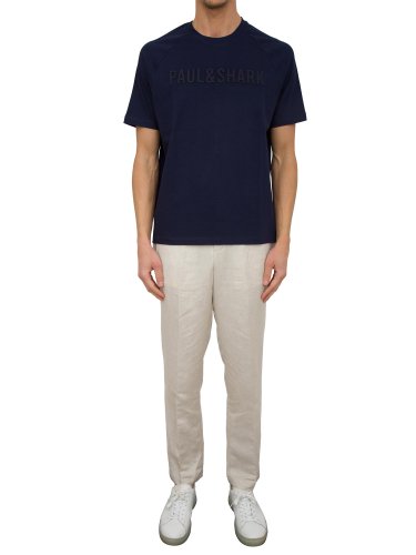 Мужская футболка PAUL&SHARK T-SHIRT COTONE BLU