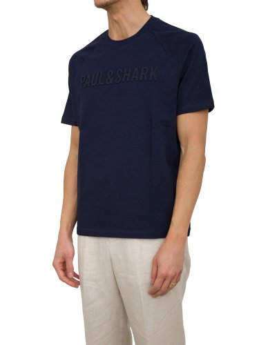 Мужская футболка PAUL&SHARK T-SHIRT COTONE BLU
