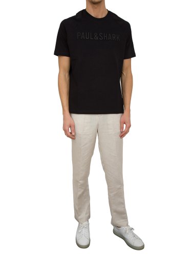 Чоловіча футболка PAUL&SHARK T-SHIRT COTONE NERO