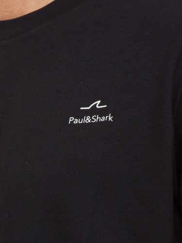 Чоловіча футболка PAUL&SHARK T-SHIRT COTONE NERO