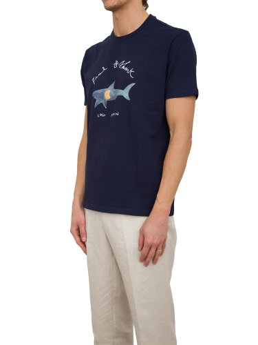 Чоловіча футболка PAUL&SHARK T-SHIRT COTONE BLU