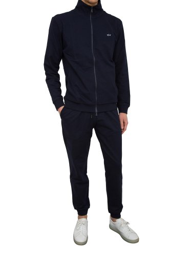Чоловічий спортивний костюм PAUL&SHARK COMPLETO  JOGGING COTONE BLU