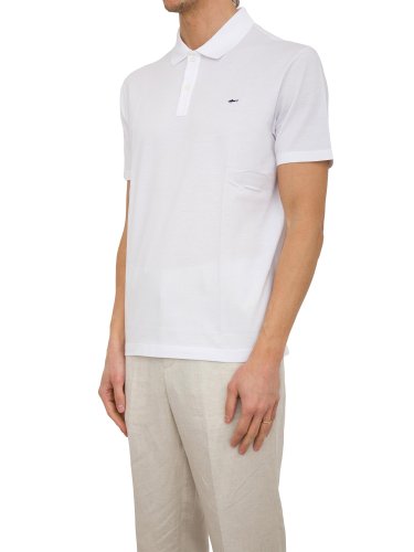 Мужское поло PAUL&SHARK POLO COTONE BIANCO