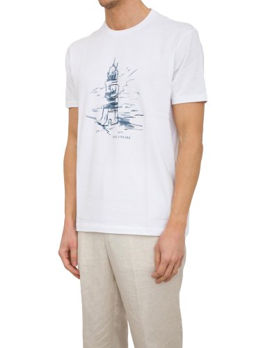 Чоловіча футболка PAUL&SHARK  T-SHIRT COTONE BIANCO