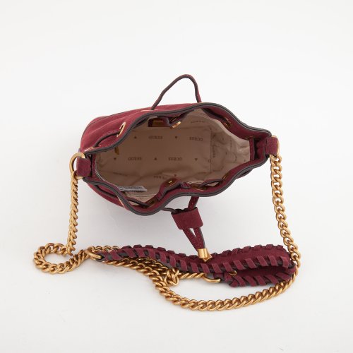 Жіноча сумка з ручками GUESS JEANS BAGS BORDEAUX