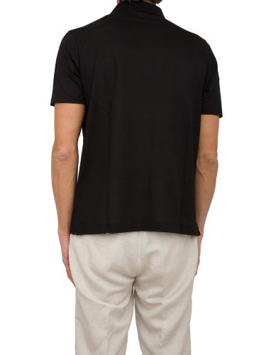 Чоловіче поло PAUL&SHARK POLO BOTTONI COTONE NERO