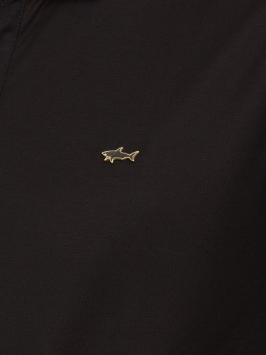 Чоловіче поло PAUL&SHARK POLO BOTTONI COTONE NERO