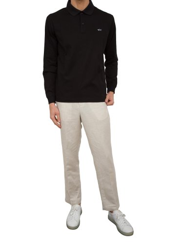 Чоловіче поло PAUL&SHARK POLO COTONE NERO