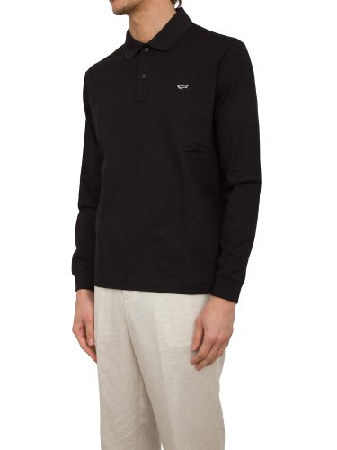Чоловіче поло PAUL&SHARK POLO COTONE NERO