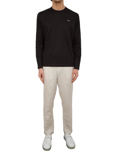 Чоловіча футболка PAUL&SHARK T-SHIRT COTONE NERO
