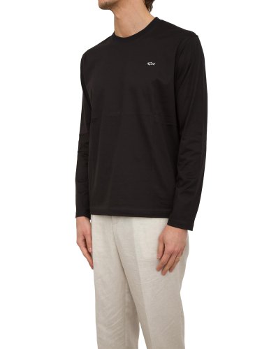 Чоловіча футболка PAUL&SHARK T-SHIRT COTONE NERO