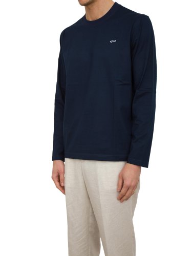 Чоловіча футболка PAUL&SHARK T-SHIRT COTONE BLU