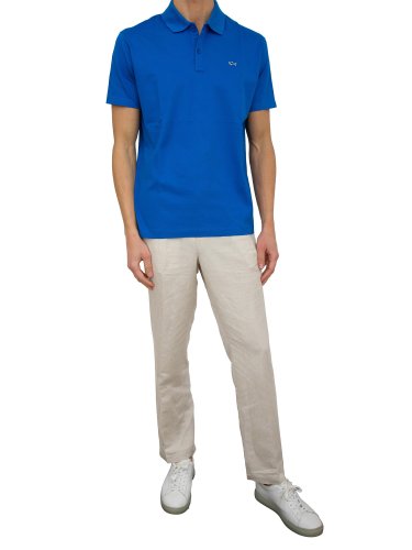Чоловіче поло PAUL&SHARK POLO COTONE AZZURRO