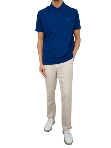 Мужское поло PAUL&SHARK POLO COTONE BLU