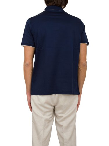 Чоловіче поло PAUL&SHARK POLO BOTTONI COTONE BLU