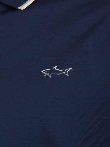 Чоловіче поло PAUL&SHARK POLO BOTTONI COTONE BLU