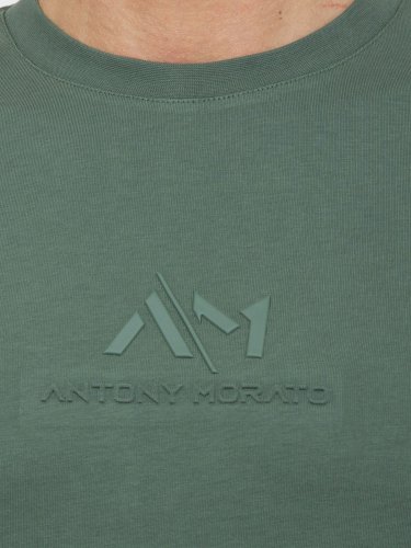 Чоловіча футболка ANTONY MORATO MAGLIA TAGLIATA MANICA CORTA VERDE