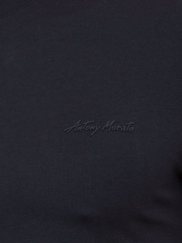 Чоловіча футболка ANTONY MORATO  MAGLIA TAGLIATA MANICA CORTA BLU