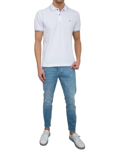 Чоловіче поло HARMONT & BLAINE POLO BIANCO