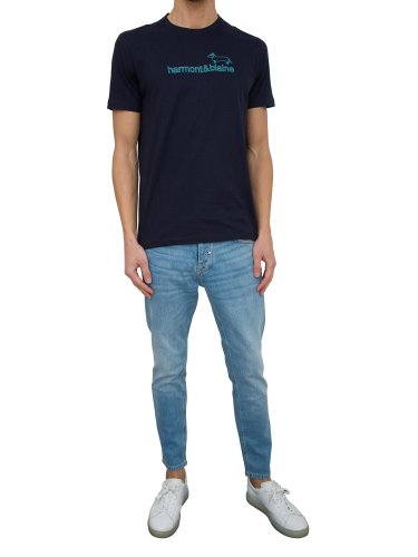 Чоловіча футболка HARMONT & BLAINE T-SHIRT BLU
