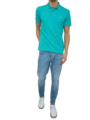 Мужское поло HARMONT & BLAINE POLO ACQUAMARINA