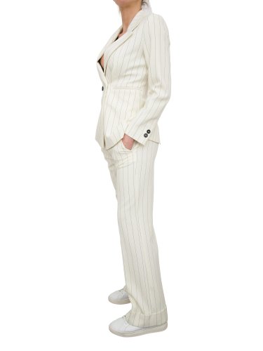 Женский классический костюм EMME MARELLA  Jacket + Trouser BIANCO