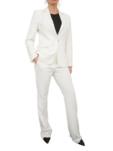 Жіночий класичний костюм  EMME MARELLA  Jacket + Trouser BIANCO