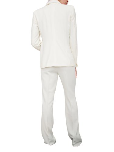 Жіночий класичний костюм  EMME MARELLA  Jacket + Trouser BIANCO