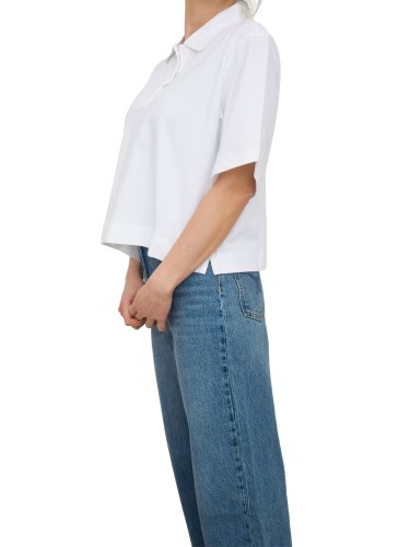 Жіноча футболка MARELLA  Button-Neck sweater BIANCO