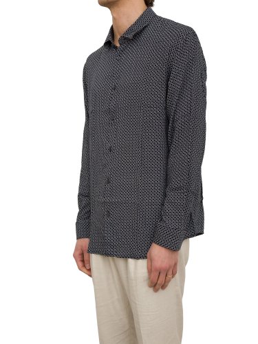 Мужская рубашка с длинным рукавом ARMANI EXCHANGE SHIRT BLU