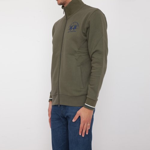 Мужская куртка LA MARTINA MAN FLEECE BLENDED COTTON FLEE VERDE